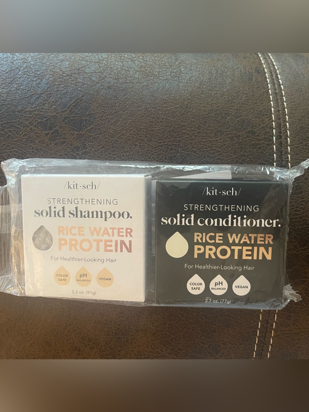 Kitsch Rice Water Protein Combo - Shampoo and Conditioner Vegan